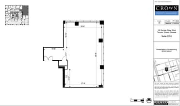 180 Dundas St W, Toronto, ON for lease Floor Plan- Image 1 of 2