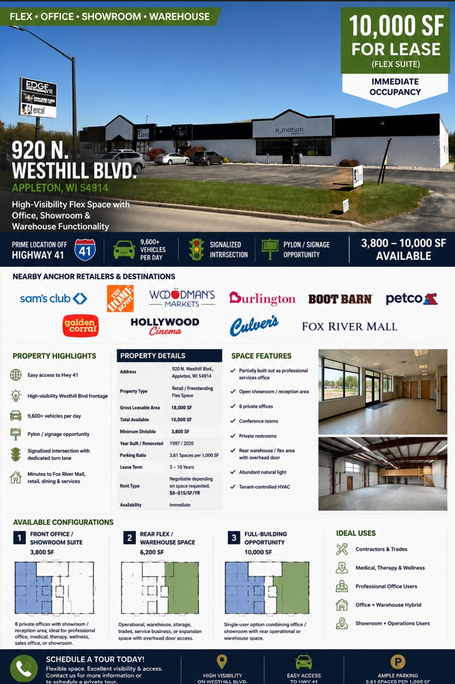 920 N Westhill Blvd, Appleton, WI for lease Other- Image 1 of 1