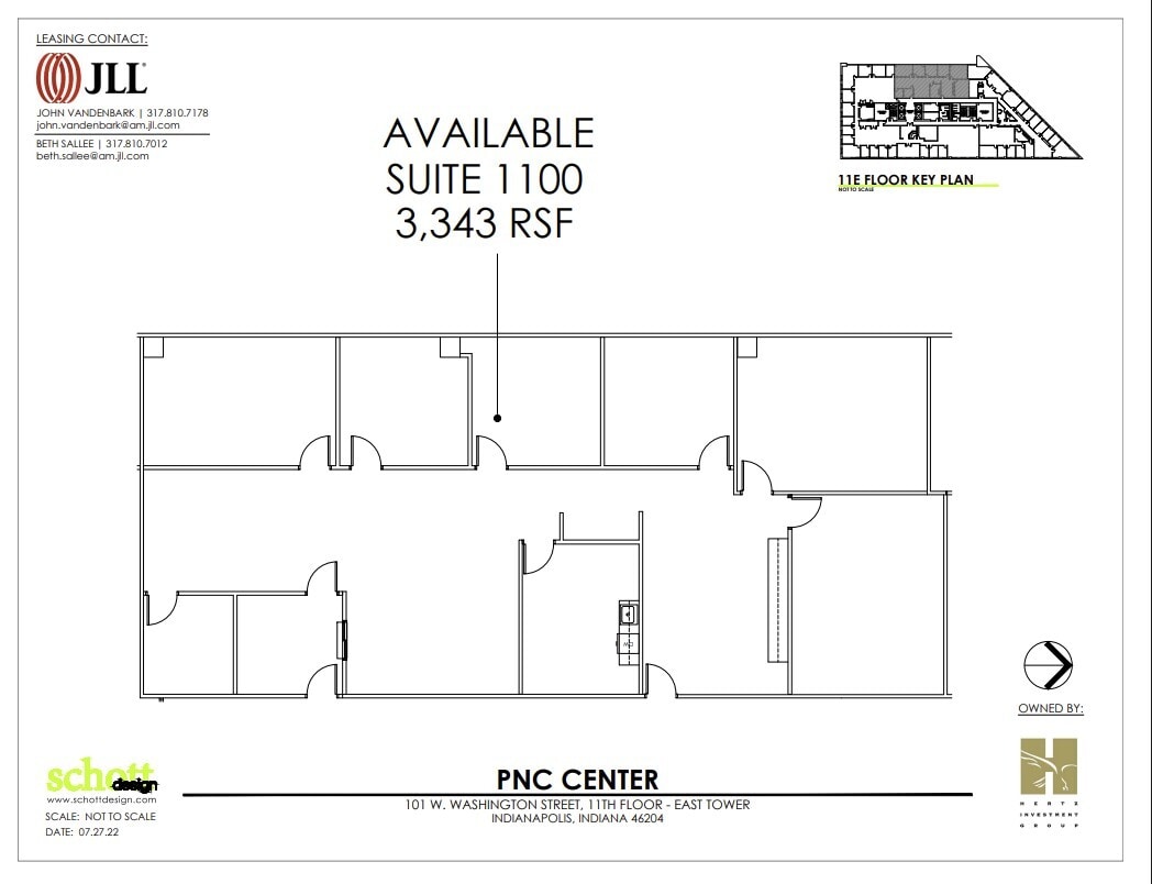 101-115 W Washington St, Indianapolis, IN for lease Floor Plan- Image 1 of 1