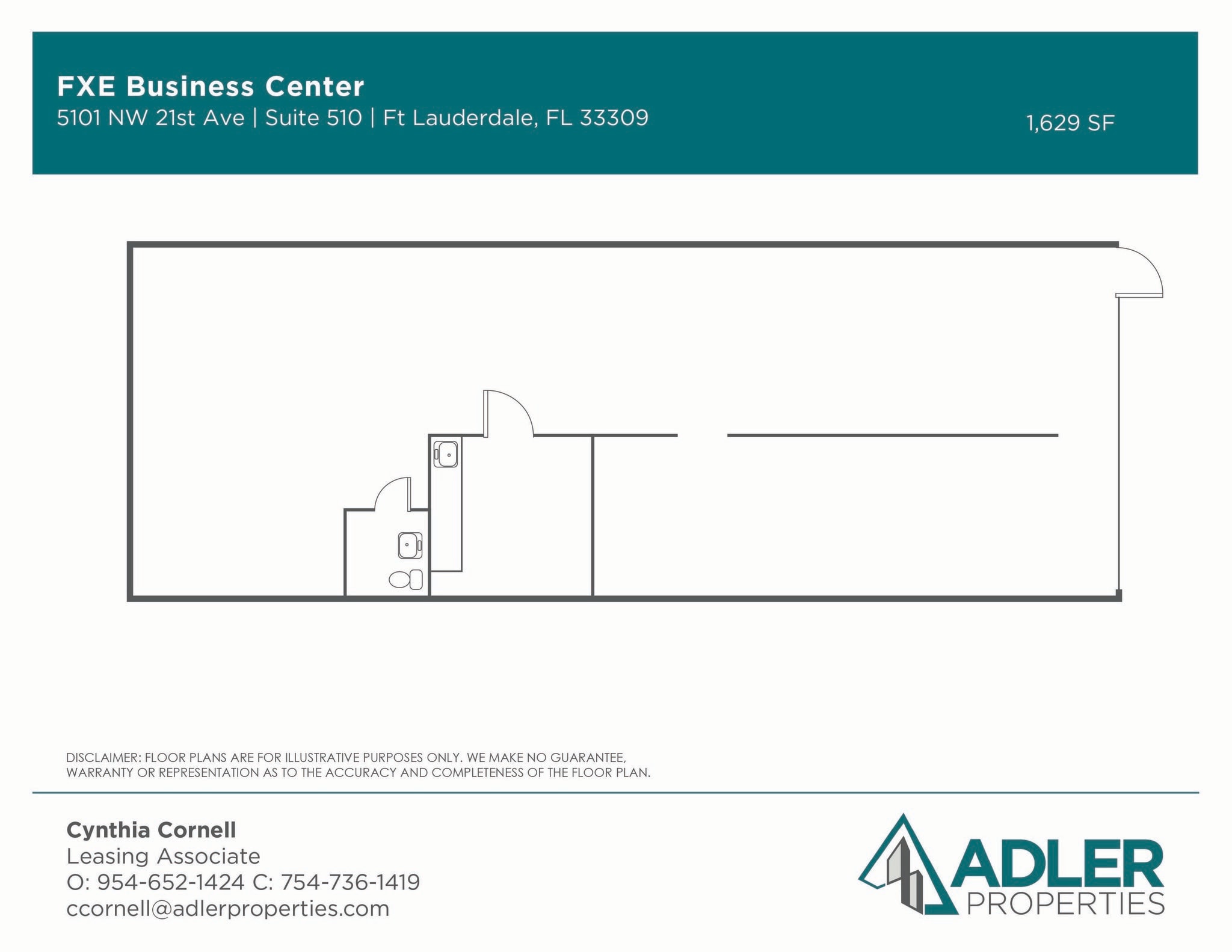 5101 NW 21st Ave, Fort Lauderdale, FL à louer Plan d’étage- Image 1 de 4