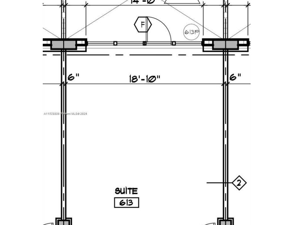 800 SE 4th Ave, Hallandale Beach, FL 33009 - Unité 613 -  - Plan d’étage - Image 1 of 6