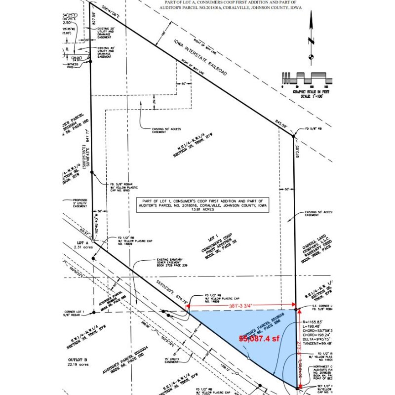 Westcor Dr, Coralville, IA for sale Plat Map- Image 1 of 2