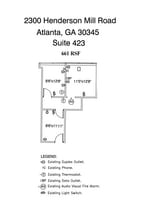 2300 Henderson Mill Rd NE, Atlanta, GA à vendre Plan d’étage- Image 1 de 1