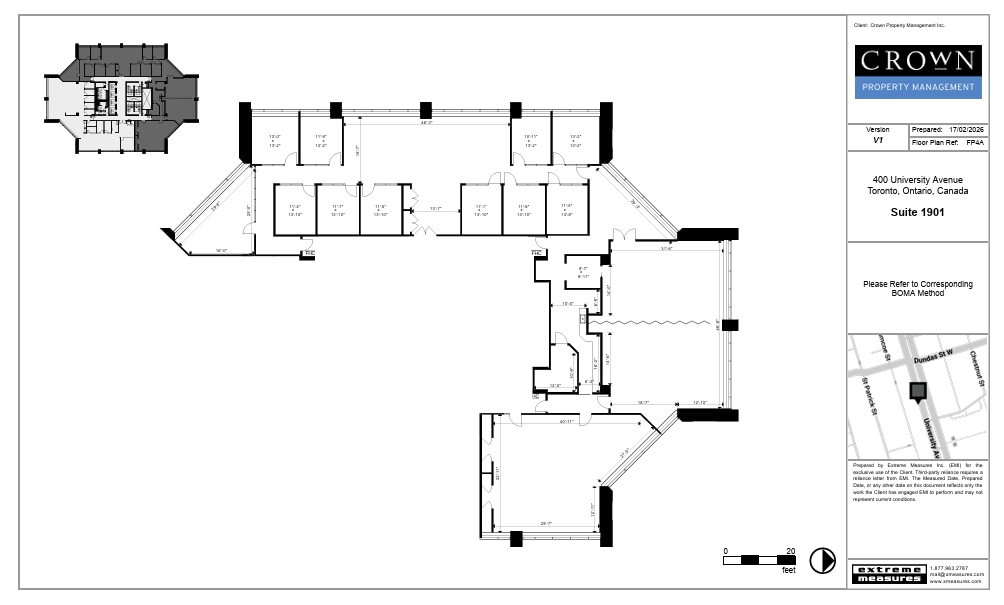 400 University Ave, Toronto, ON for lease Floor Plan- Image 1 of 1