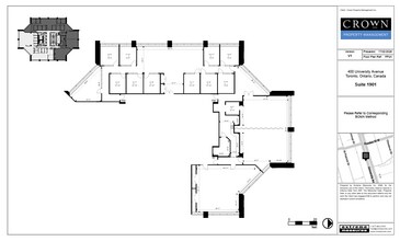 400 University Ave, Toronto, ON for lease Floor Plan- Image 1 of 1