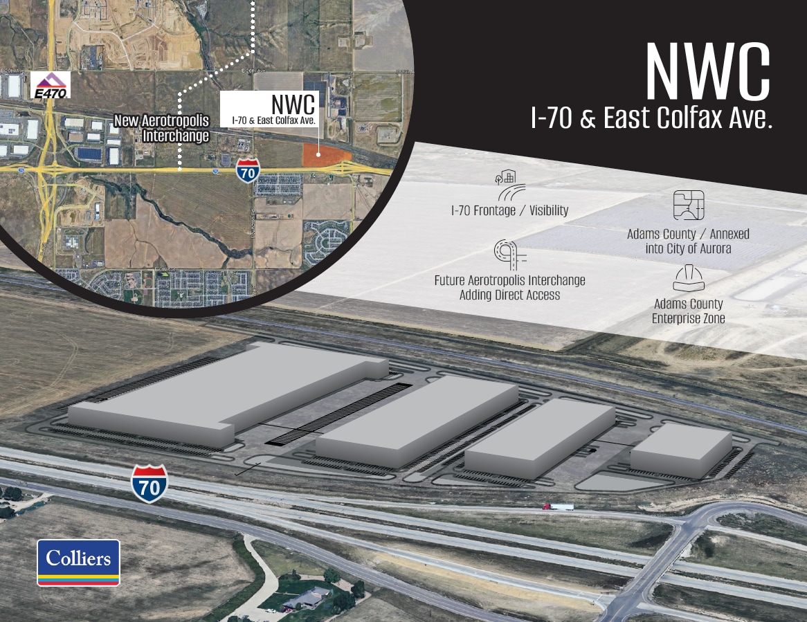 NWC I-70 & East Colfax Ave., Aurora, CO for sale Building Photo- Image 1 of 2