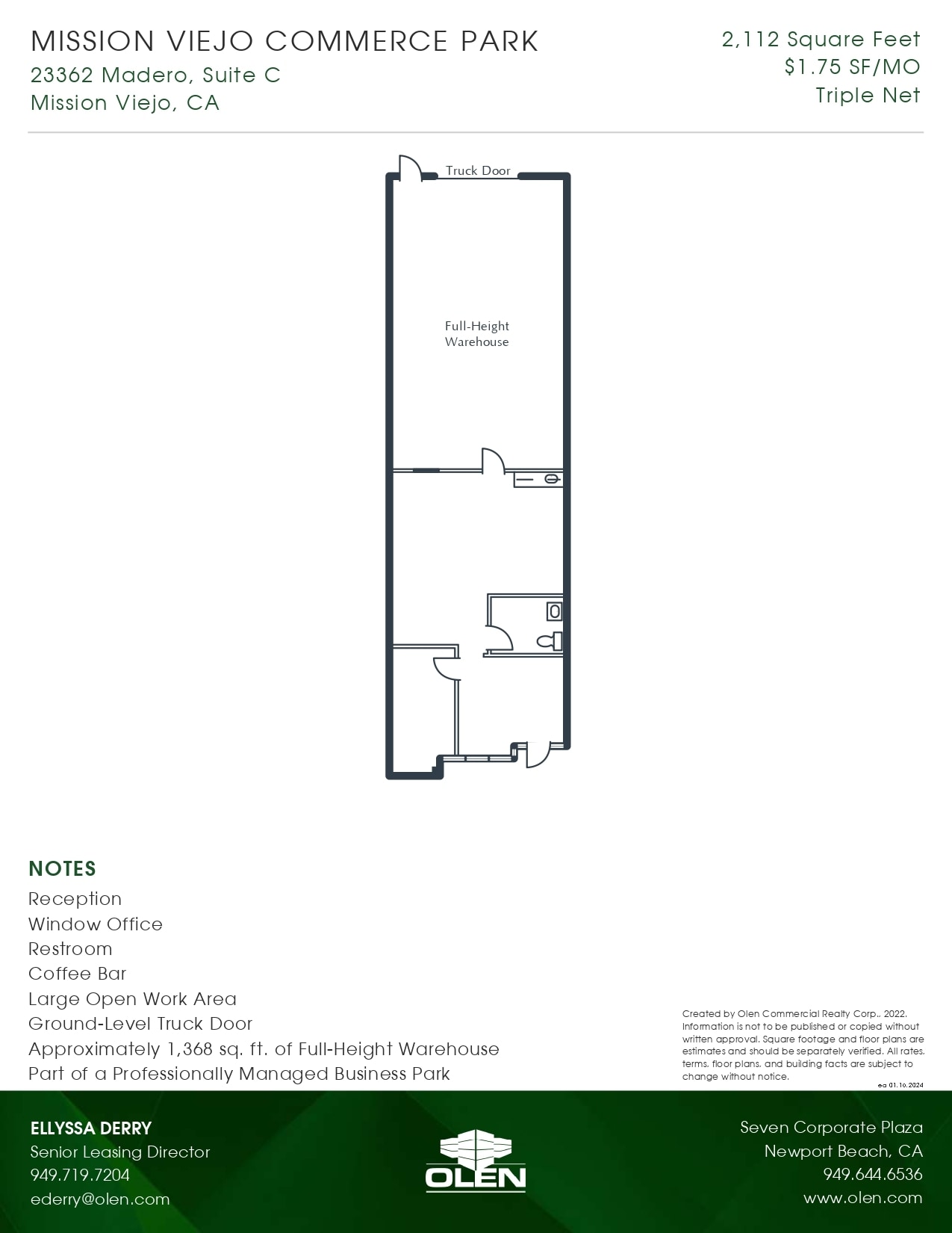 23362 Madero, Mission Viejo, CA for lease Floor Plan- Image 1 of 1