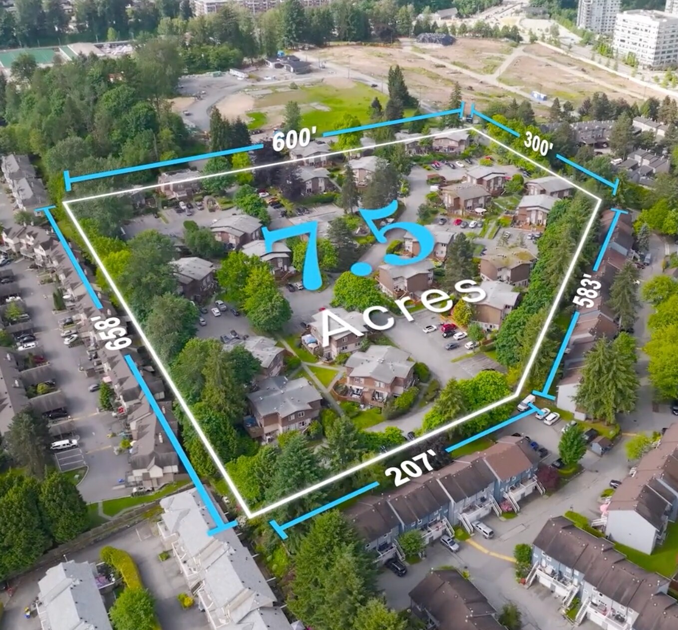 301 Highland Way, Port Moody, BC for sale Aerial- Image 1 of 6