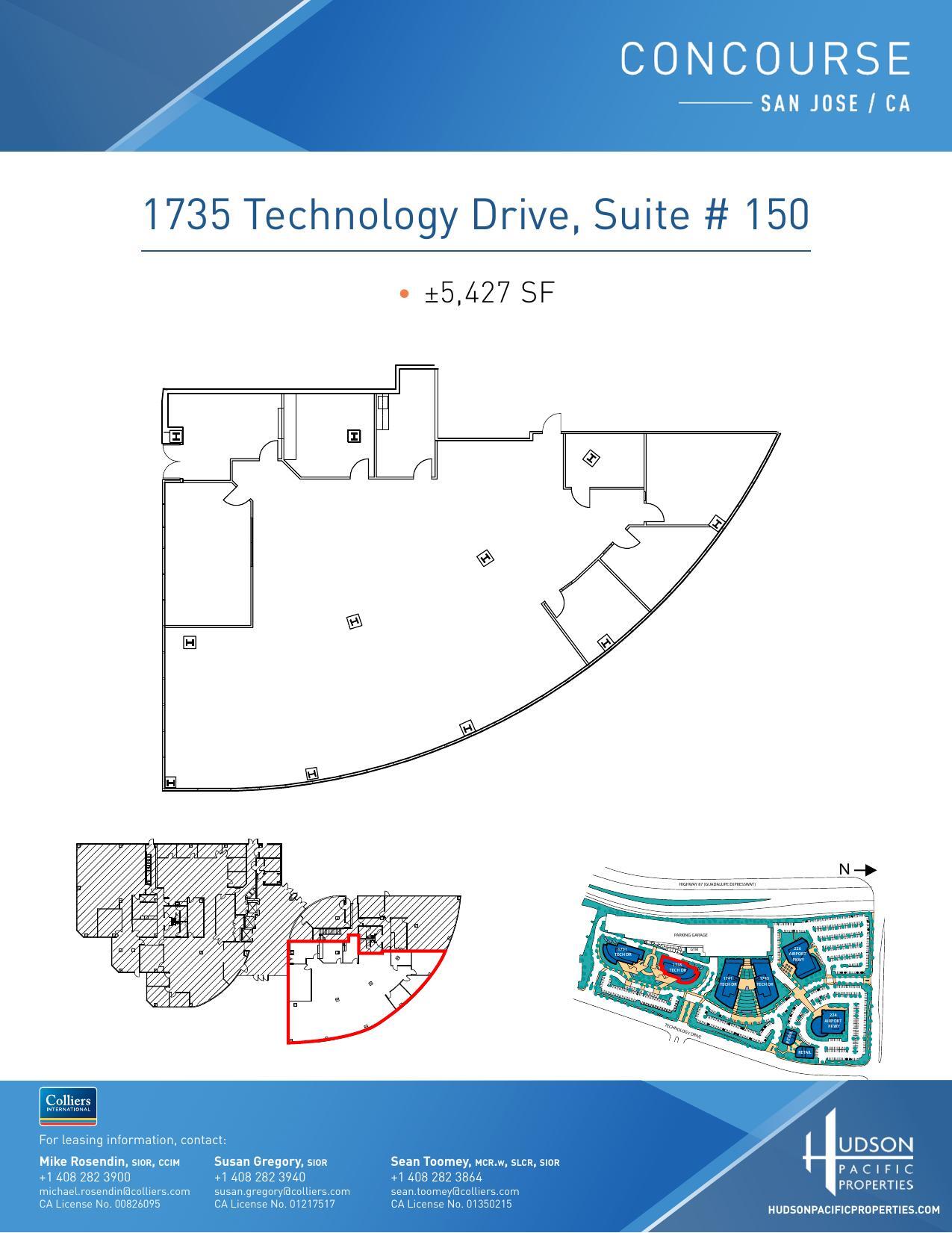 224 Airport Pkwy, San Jose, CA à louer Plan d’étage- Image 1 de 1
