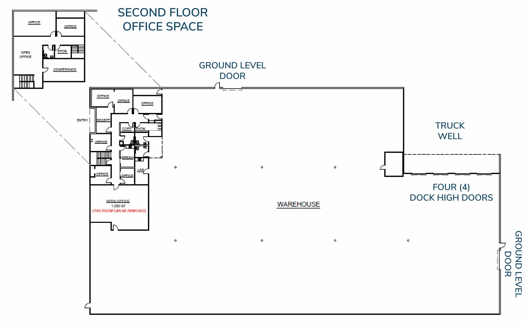 10721 Business Dr, Fontana, CA à louer Plan d’étage- Image 1 de 2