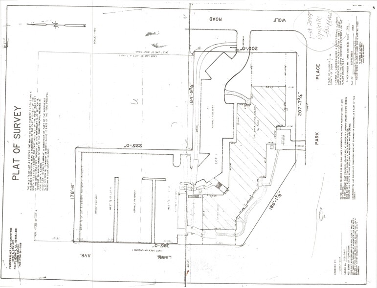 5600 S Wolf Rd, Western Springs, IL à vendre - Plan de site - Image 2 de 3