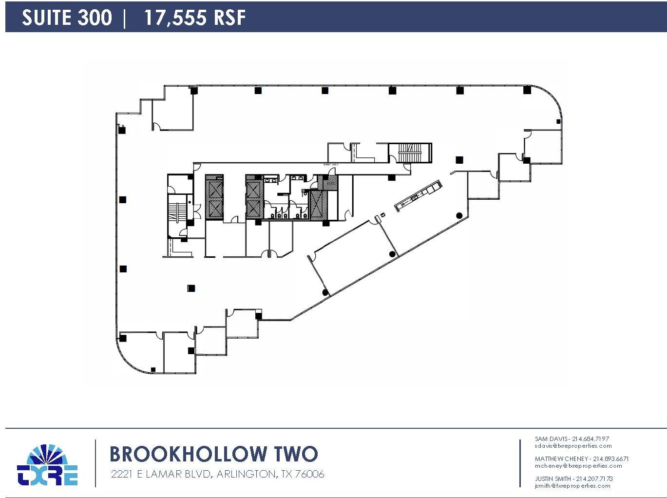 2301 E Lamar Blvd, Arlington, TX à louer Plan d’étage- Image 1 de 12