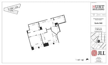 50 Hurt Plz SE, Atlanta, GA à louer Plan d’étage- Image 1 de 1