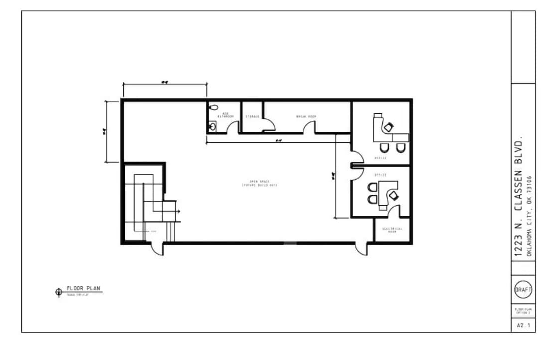 1217 N Classen Blvd, Oklahoma City, OK à louer Plan d’étage- Image 1 de 1