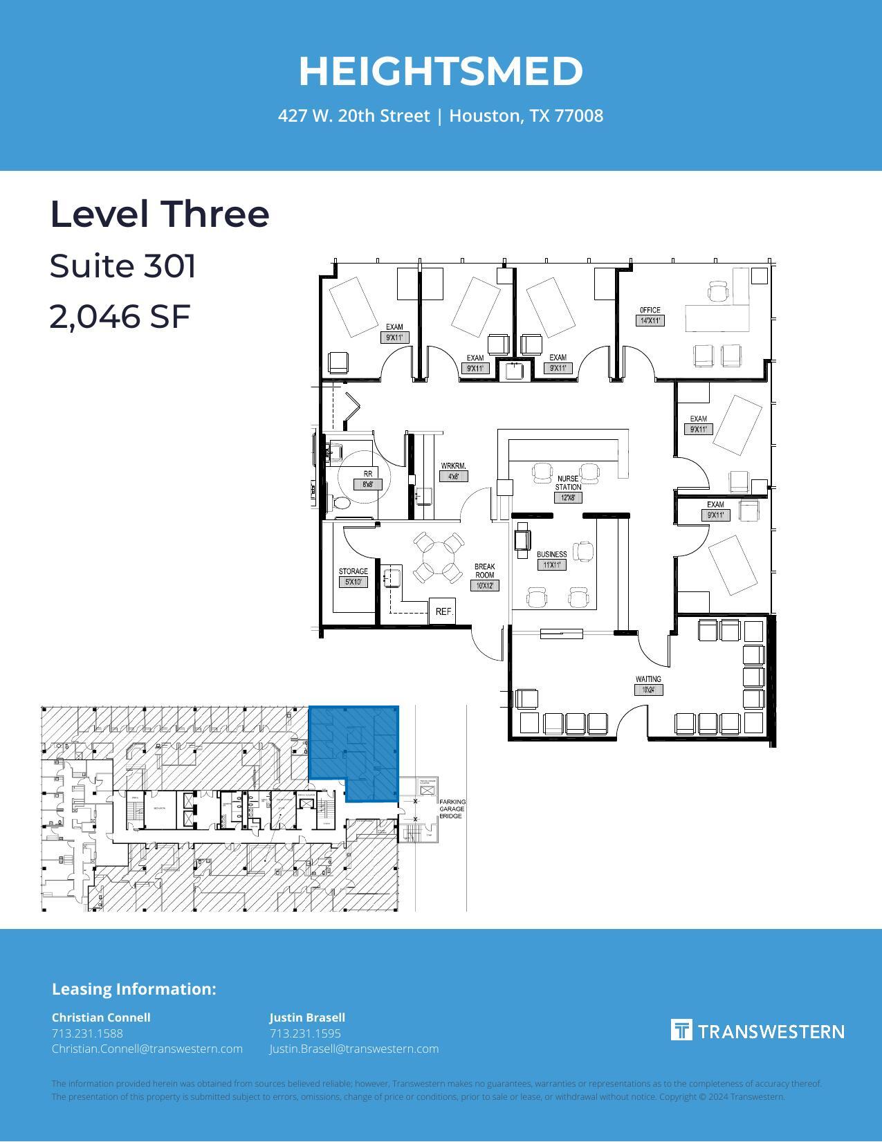 427 W 20th St, Houston, TX for lease Floor Plan- Image 1 of 1