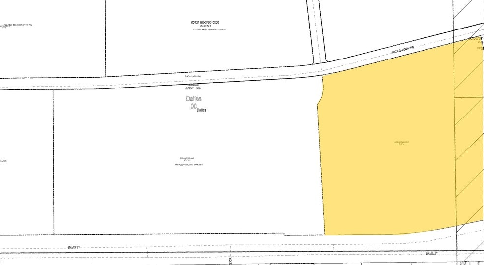 4024 Rock Quarry Rd, Dallas, TX for lease - Plat Map - Image 2 of 8