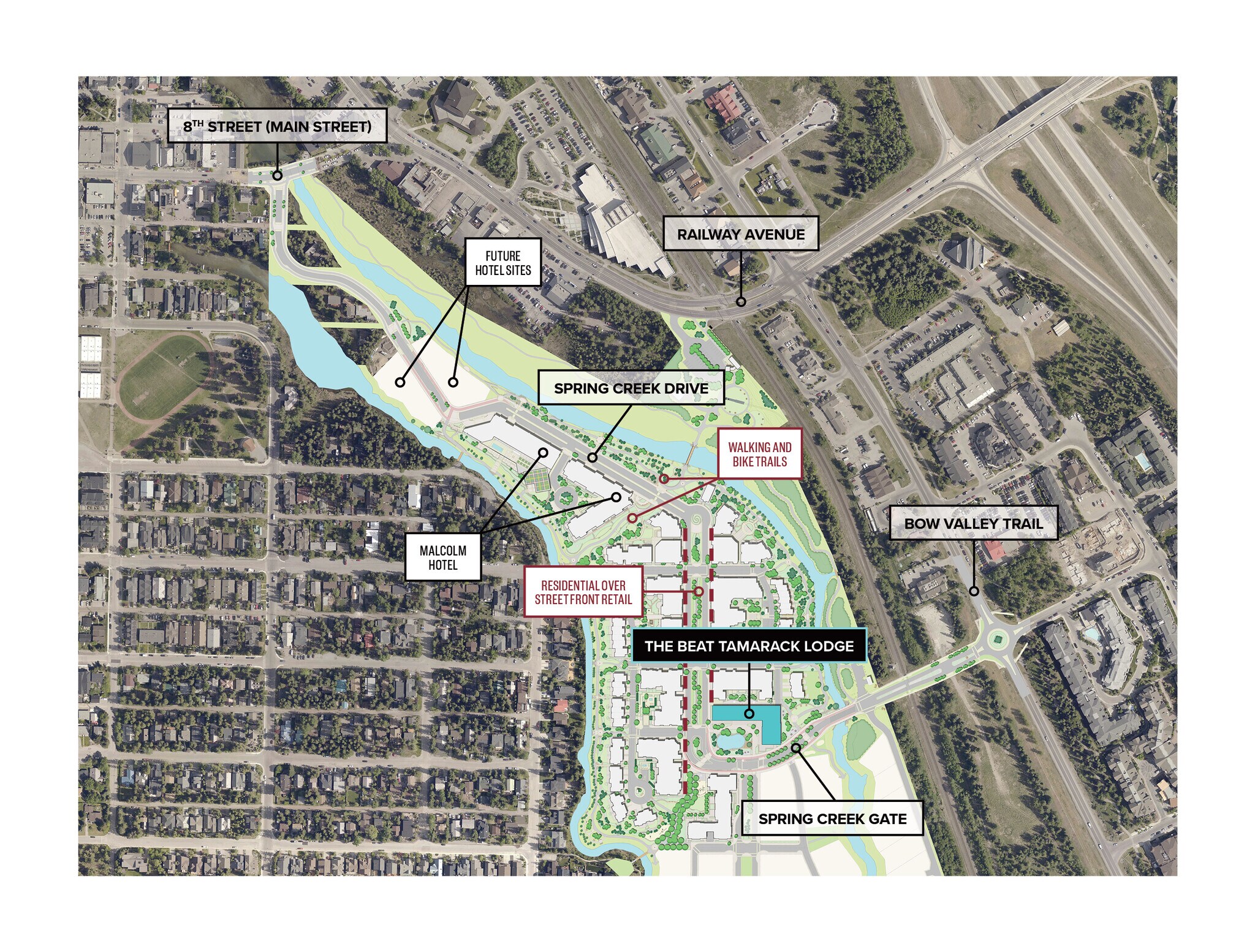 1012 Spring Creek Dr, Canmore, AB à vendre Aérien- Image 1 de 1