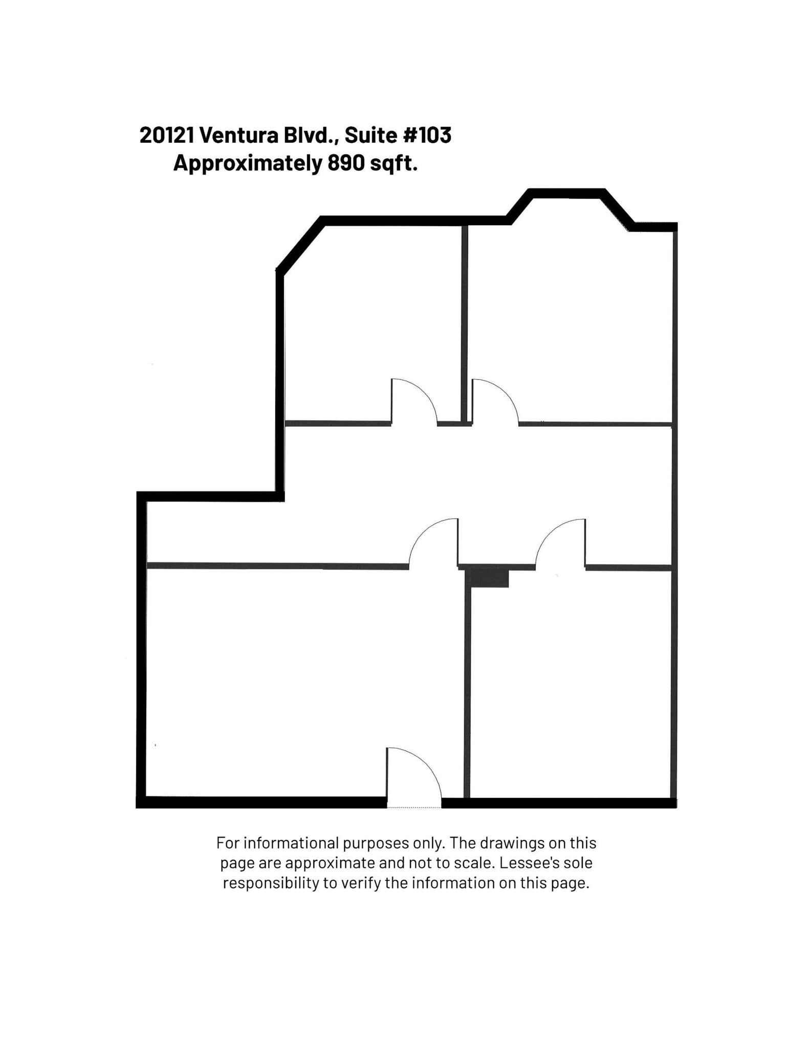 20121 Ventura Blvd, Woodland Hills, CA à louer Plan de site- Image 1 de 1