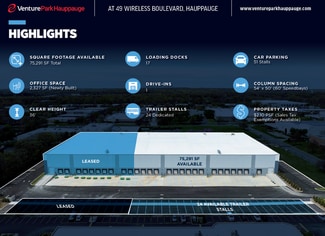 More details for 49 Wireless Blvd, Hauppauge, NY - Industrial for Lease