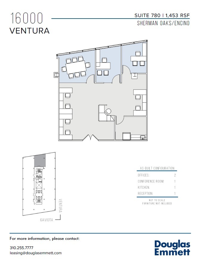 16000 Ventura Blvd, Encino, CA à louer Plan d  tage- Image 1 de 1