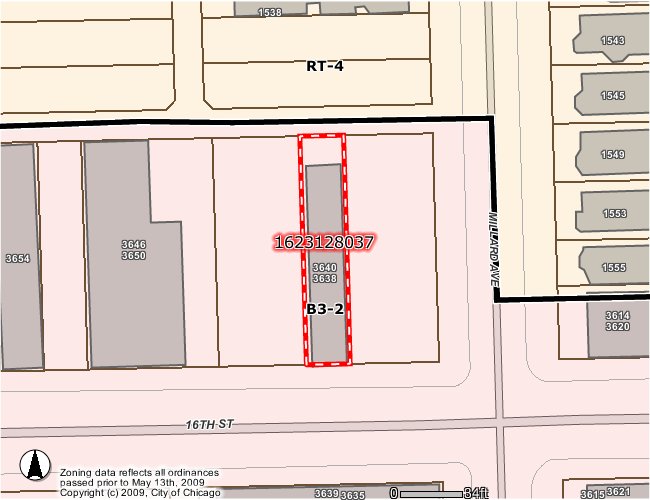 3638 W 16th St, Chicago, IL for sale - Plat Map - Image 2 of 3