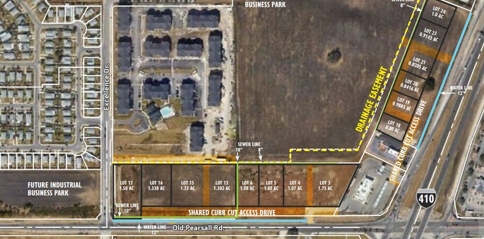 Old Pearsall Rd, San Antonio, TX for lease - Aerial - Image 2 of 4