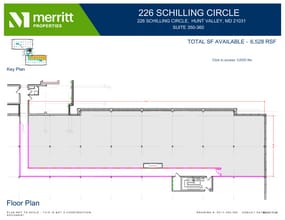 215 Schilling Cir, Hunt Valley, MD à louer Plan d’étage- Image 1 de 1