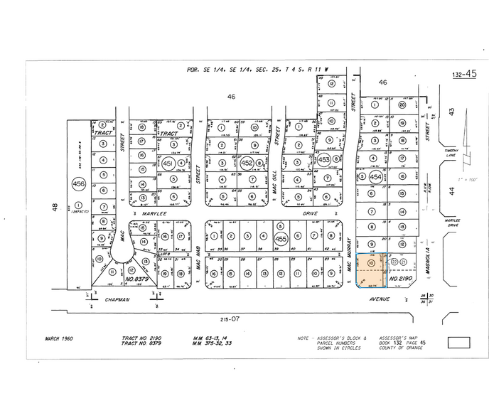 8951-8959 Chapman Ave, Garden Grove, CA à louer - Plan cadastral - Image 2 de 2