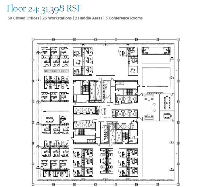 1001 Louisiana St, Houston, TX for lease Floor Plan- Image 1 of 1
