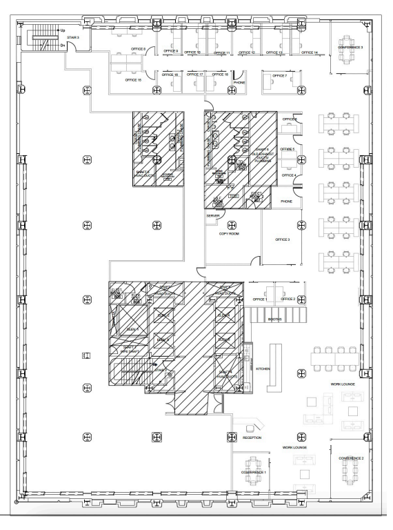 145 S Spring St, Los Angeles, CA à louer Plan d’étage- Image 1 de 1