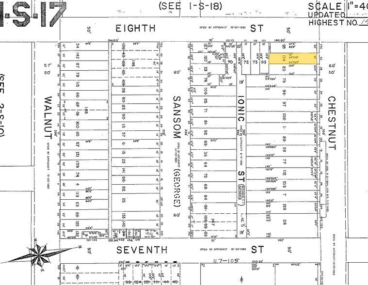 730-732 Chestnut St, Philadelphia, PA à vendre - Plan cadastral - Image 2 de 5