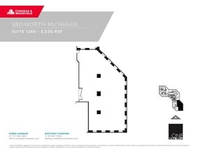 980 N Michigan Ave, Chicago, IL à louer Plan d’étage- Image 1 de 1