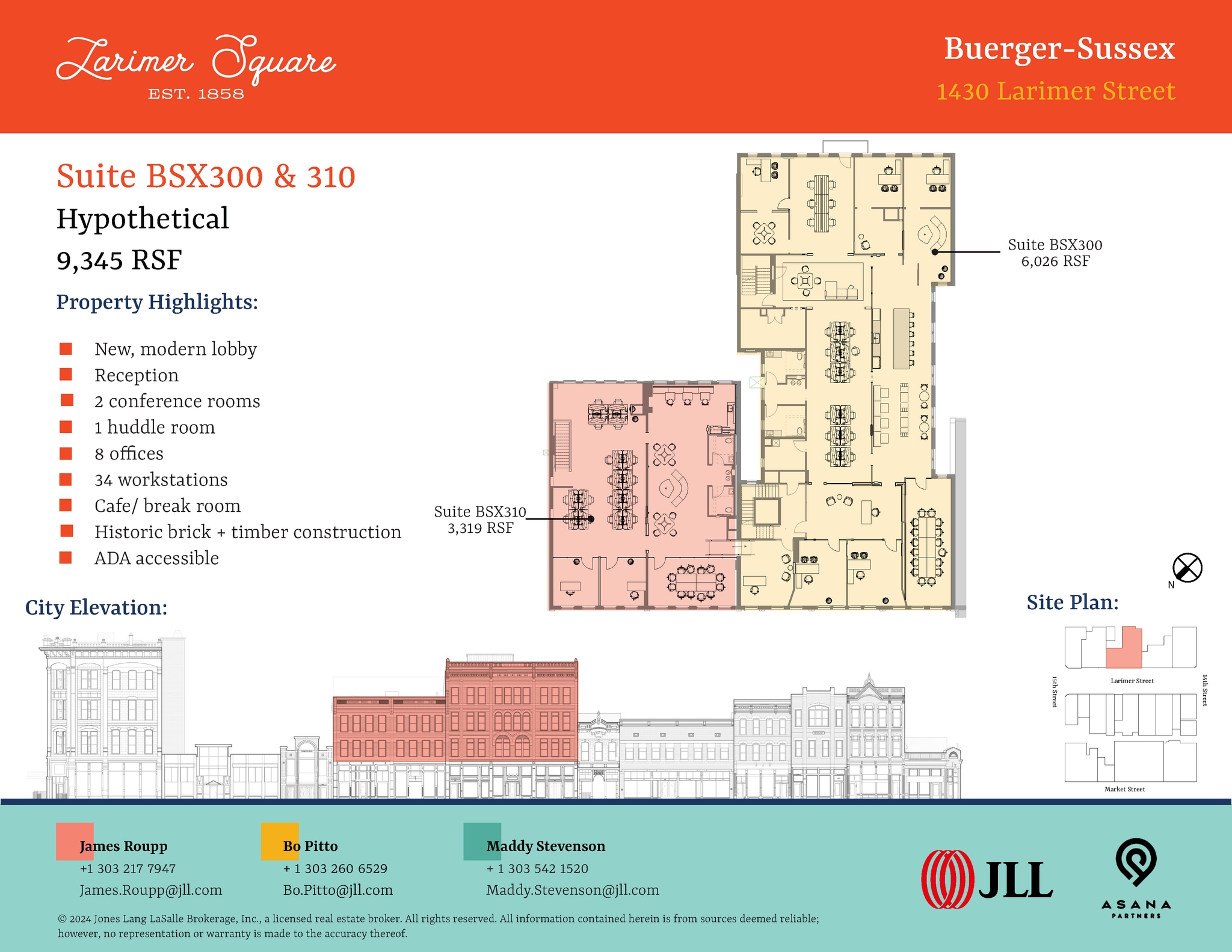 1400-1498 Larimer St, Denver, CO à louer Plan d’étage- Image 1 de 1