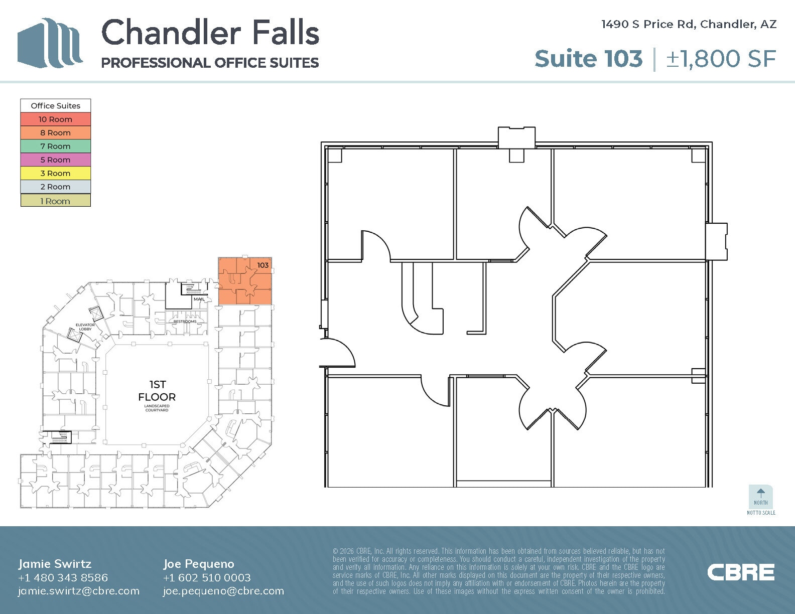 1490 S Price Rd, Chandler, AZ à louer Plan d’étage- Image 1 de 1