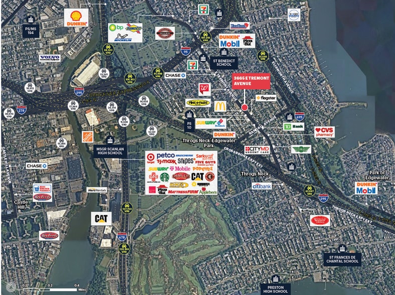 3665 E Tremont Ave, Bronx, NY for lease - Aerial - Image 3 of 5