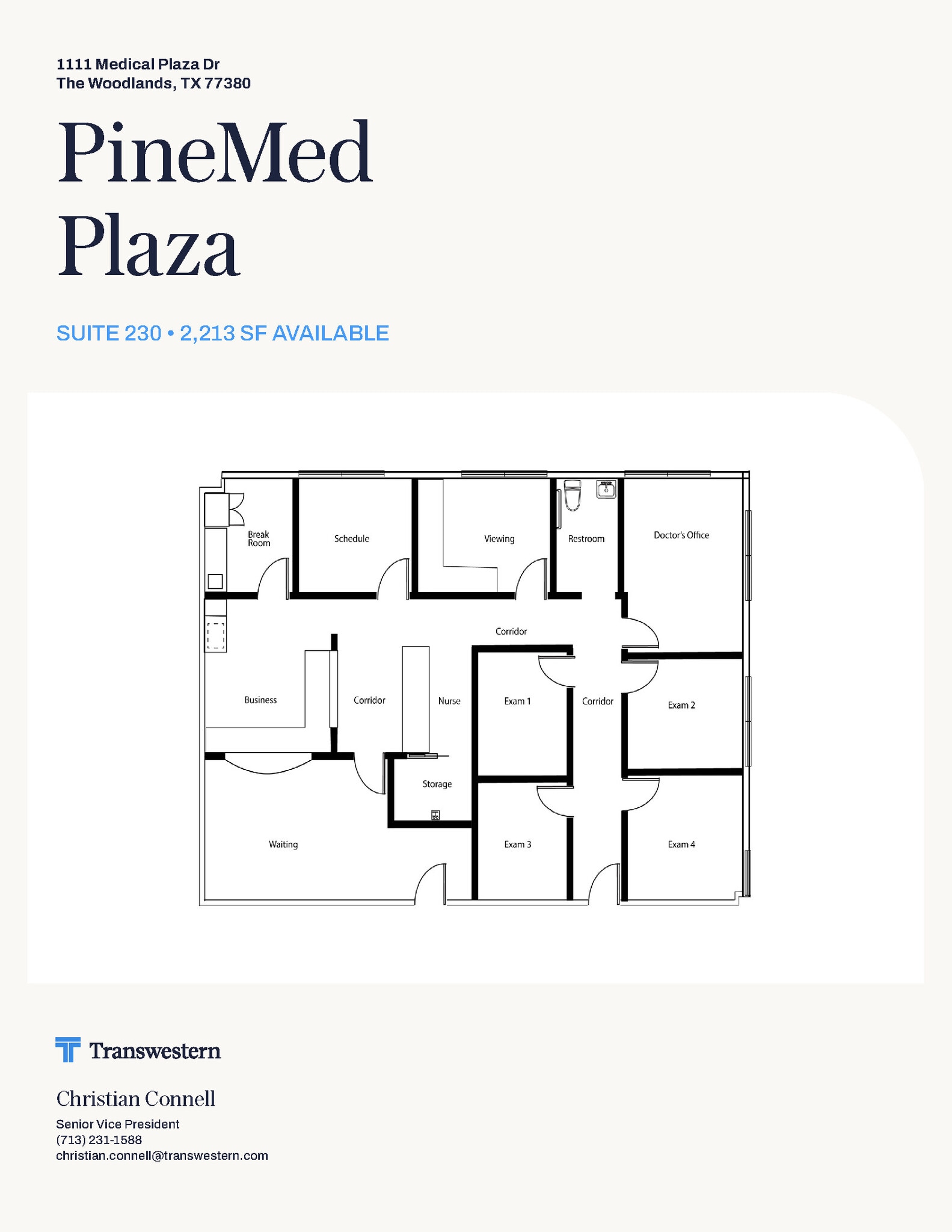1111 Medical Plaza Dr, The Woodlands, TX for lease Floor Plan- Image 1 of 1
