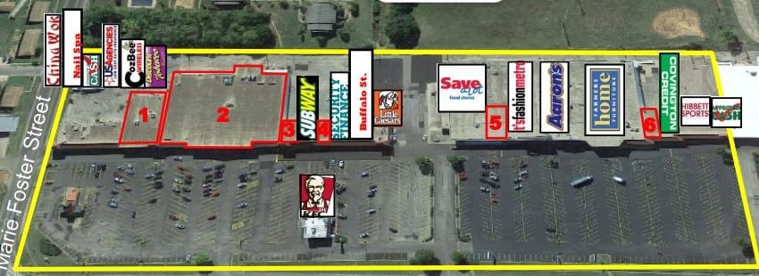 1018 Highland Ave, Selma, AL à louer - Aérien - Image 2 de 2