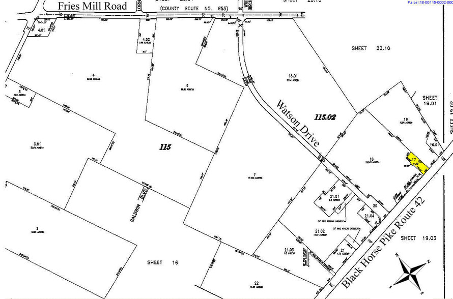 4101 Route 42, Turnersville, NJ à louer - Plan cadastral - Image 2 de 2