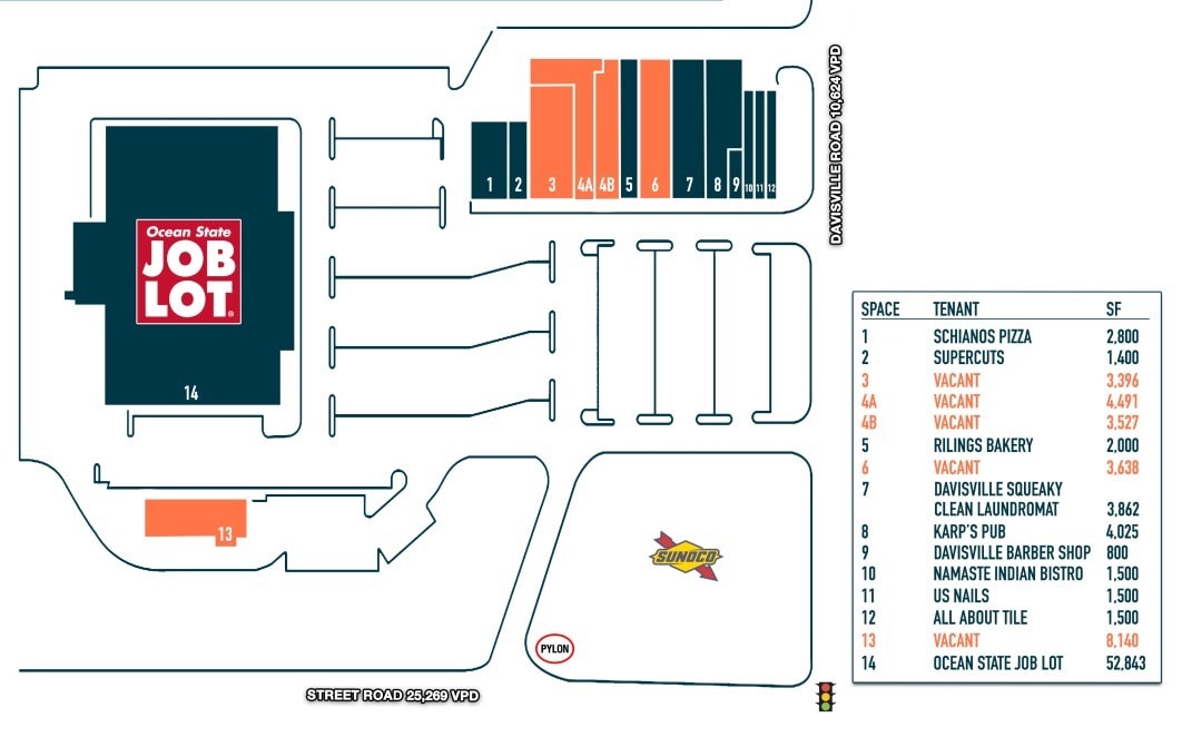 850 E Street Rd, Warminster, PA à louer Plan de site- Image 1 de 1