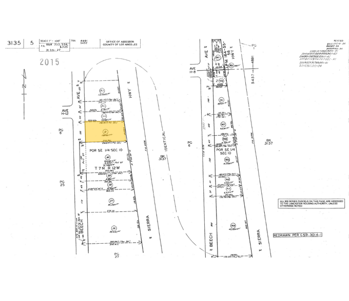 45411 Sierra Hwy, Lancaster, CA à vendre - Plan cadastral - Image 1 de 1