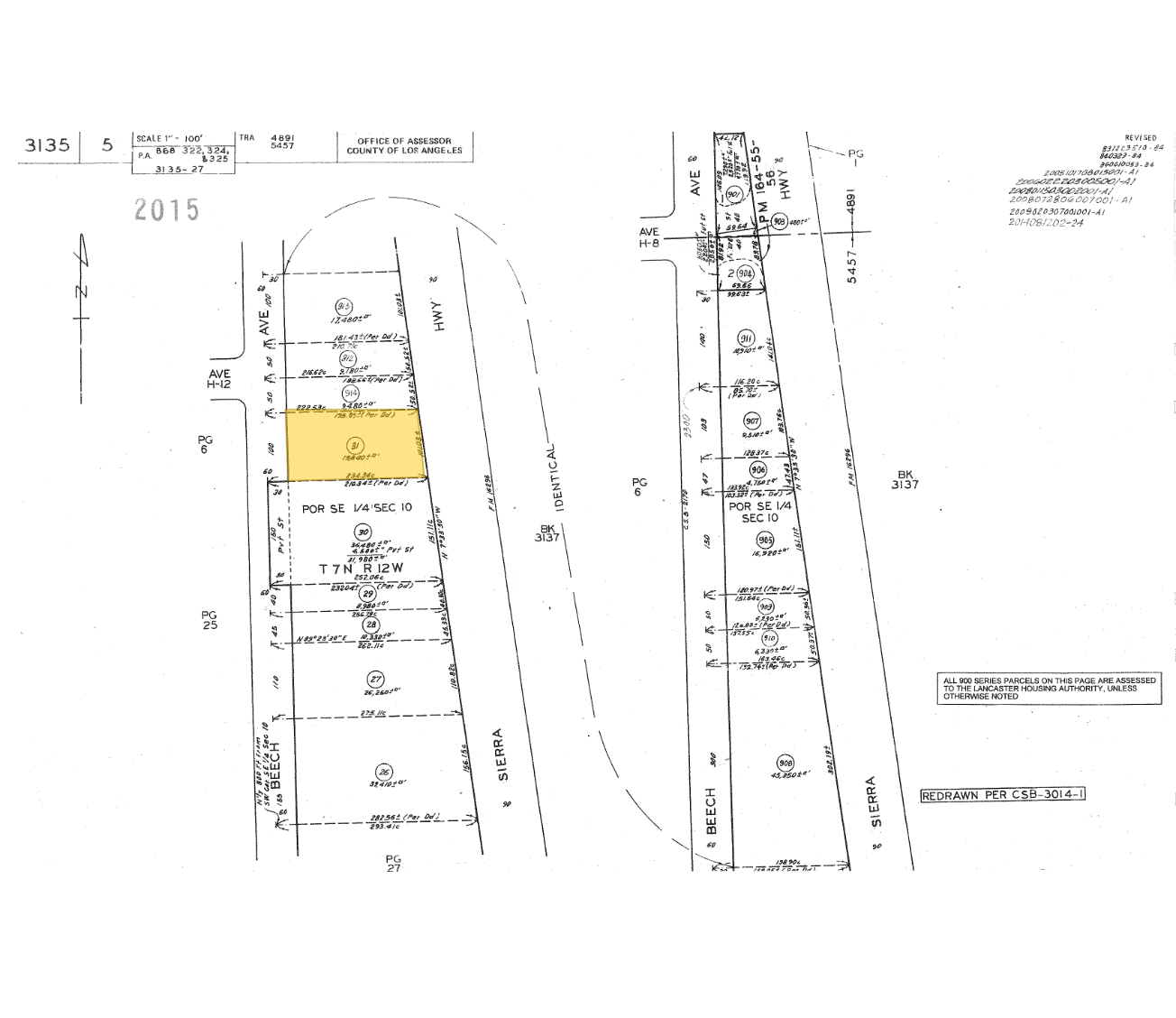 45411 Sierra Hwy, Lancaster, CA à vendre Plan cadastral- Image 1 de 2