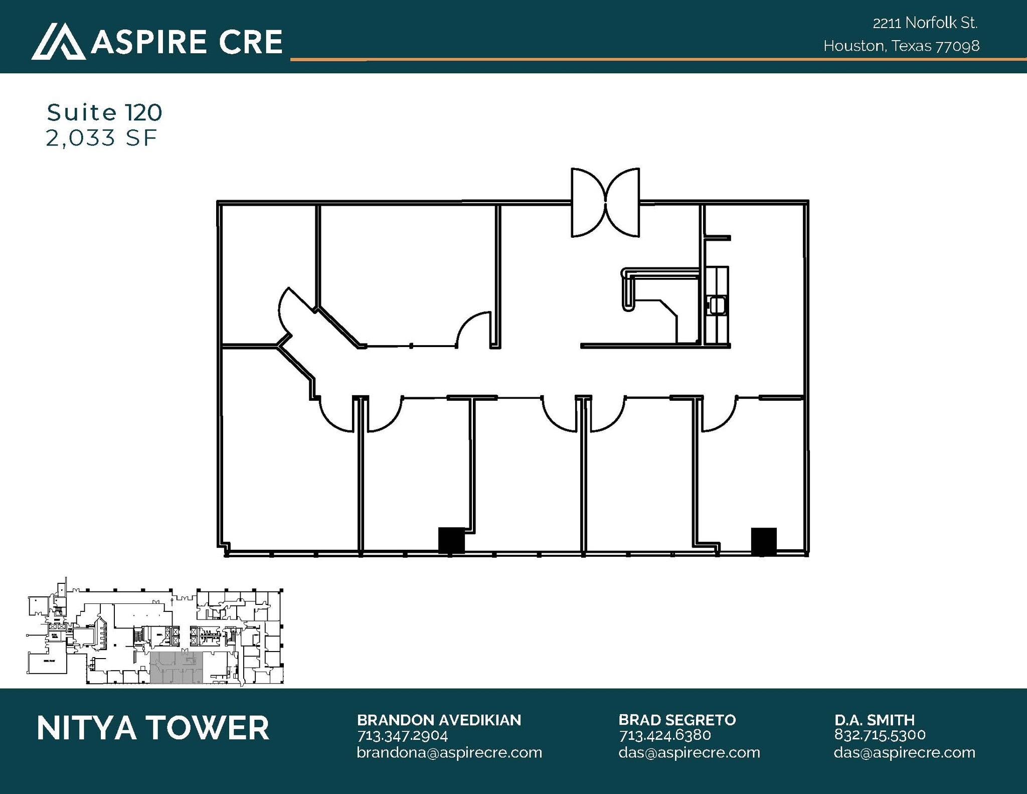 2211 Norfolk St, Houston, TX for lease Floor Plan- Image 1 of 1