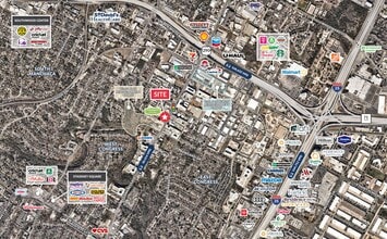 4500 S Congress Ave, Austin, TX - Aerial  map view
