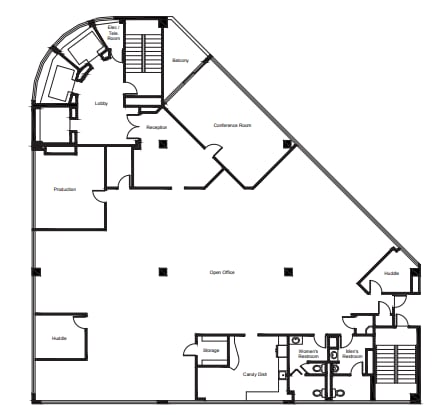 888 W 6th St, Los Angeles, CA for lease Floor Plan- Image 1 of 1