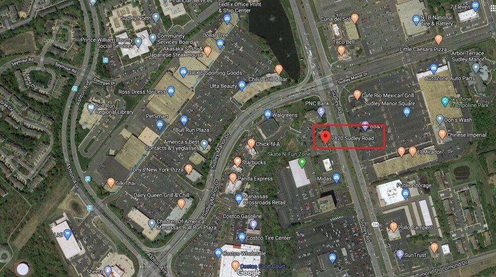 7820 Sudley Rd, Manassas, VA à louer - Photo du bâtiment - Image 3 de 3