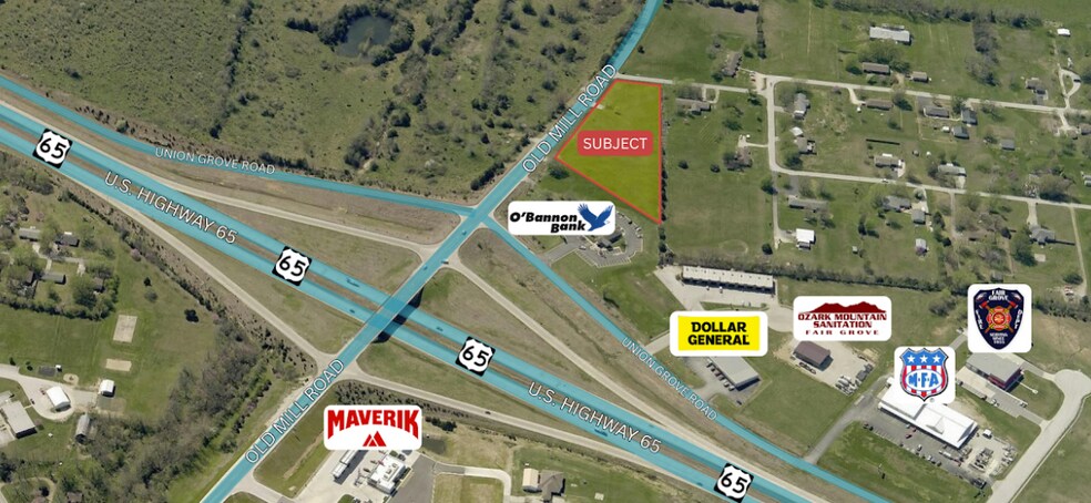 425 Old Mill Rd, Fair Grove, MO à vendre - Aérien - Image 3 de 3