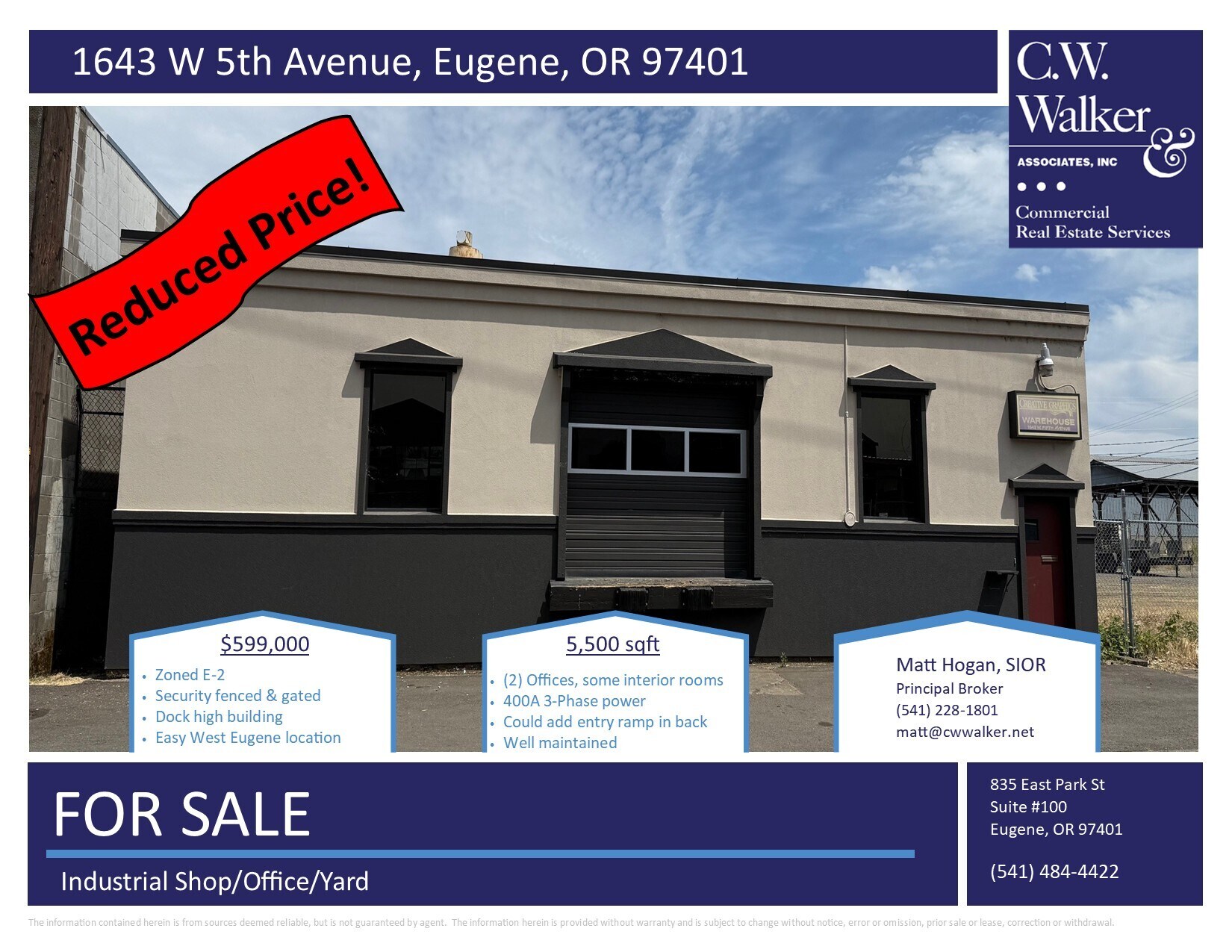 1643 W 5th Ave, Eugene, OR à vendre Photo du bâtiment- Image 1 de 4