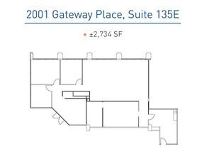 2001 Gateway Pl, San Jose, CA à louer Plan d’étage- Image 1 de 1