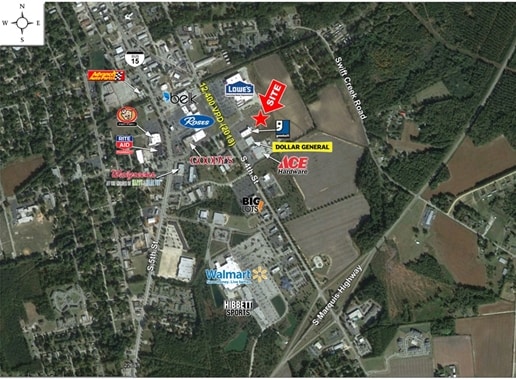S 4th St, Hartsville, SC à vendre Aérien- Image 1 de 5