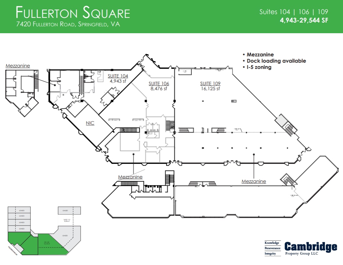 7420 Fullerton Rd, Springfield, VA for lease Floor Plan- Image 1 of 1